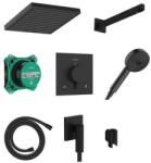 Hansgrohe Pulsify E set de duș ascuns cu termostat cu duș de ploaie negru 24625670 (24625670)