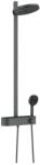 Hansgrohe Pulsify S set de duș perete cu termostat cu duș de ploaie crom-negru 24240340 (24240340)