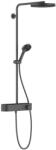 Hansgrohe Pulsify S set de duș perete cu termostat cu duș de ploaie crom-negru 24220340 (24220340)