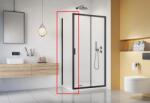H2O Comfort Black S 80 cm oldalfal, fekete 10270080-54-01 (10270080-54-01)