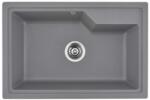 Inter Ceramic Chiuveta compozit Inter Ceramic finisaj gri granit 68x45 cm fara picurator (8315 GRAY) Chiuveta