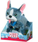 PMI Peppy Pets: Francia bulldog plüss kutya pórázzal 28cm (243518)