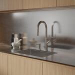 Omnires Baterie bucatarie cu dus extractibil Omnires Bend 2 functii finisaj nichel periat (BE6455NI)