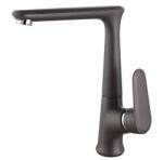 Inter Ceramic Baterie bucatarie Inter Ceramic monocomanda finisaj gri mat (233014 GRAY)