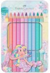 Faber-Castell Faber-Castell: Sparkle Jumbo háromszögletű pasztell színesceruza 10db-os szett fém dobozban (210910)