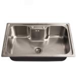 Inter Ceramic Chiuveta inox Inter Ceramic cu o cuva fara picurator finisaj inox lucios 80x50 cm (8546) Chiuveta