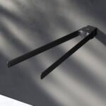 AM.PM Suport prosop dublu AM. PM Inspire 2.0 negru mat 44 cm (A50A32622)