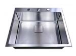 Inter Ceramic Chiuveta inox Inter Ceramic cu o cuva fara picurator finisaj inox satinat 60x50 cm (6052) Chiuveta