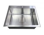 Inter Ceramic Chiuveta inox Inter Ceramic cu o cuva fara picurator finisaj inoc satinat 50x42 cm (5032) Chiuveta
