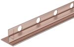 BALNEO Profil inclinat stanga pentru sticla Balneo Floor Strips 170 cm finisaj cupru periat (D0101040202-2)
