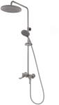 FDesign Coloana de dus cu baterie monocomanda FDesign Zaffiro finisaj Gun Metal mat (FD1-ZFR-7USET1-04)