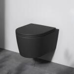 AM.PM Set vas WC suspendat AM. PM Func FlashClean cu capac softclose negru mat (CFA1902MBSC)