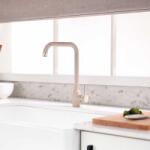 Inter Ceramic Baterie bucatarie monocomanda Inter Ceramic finisaj bej nisipiu-granit mat (7107005 SAND)