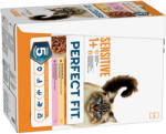Perfect Fit 48x85g Perfect Fit Sensitive Csirke & lazac nedves macskatáp