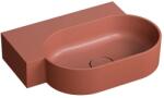 Omnires Lavoar suspendat Omnires Ovo M+ finisaj portocaliu mat 55.5 cm stanga (OVO555UWLTE)