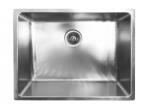 Inter Ceramic Chiuveta inox Inter Ceramic cu o cuva fara picurator finisaj inox satinat 54x44 cm (5444T) Chiuveta