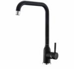 Inter Ceramic Baterie bucatarie monocomanda Inter Ceramic finisaj negru-granit mat (7107005 BLACK)