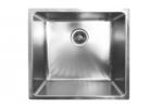 Inter Ceramic Chiuveta inox Inter Ceramic cu o cuva fara picurator finisaj inox satinat 44x44 cm (4445Т) Chiuveta