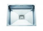 Inter Ceramic Chiuveta inox Inter Ceramic cu o cuva fara picurator finisaj inox satinat 51x48 cm (5148) Chiuveta