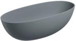Omnires Cada freestanding compozit Omnires Shell M+ finisaj gri mat cenusa 175x78 cm (SHELL175WWAG)