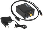  Convertor optic TOSLINK DAC la 2xRCA+jack cu adaptor de alimentare (91-202-)