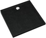 Schedline Sharper Black Stone négyzet alakú zuhanytálca 80x80 cm fekete 3S. S2K-8080/C/ST (3SS2K8080CST)