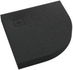 Schedline Nonlimits Black Stone félkör alakú zuhanytálca 90x90 cm fekete 3ST. N1O-9090/C/ST-M1/C/ST (3STN1O9090CSTM1CST)
