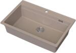 Ruvetti Absol 80 gránit mosogató lefolyóbetéttel 76x50 cm bézs 3001AB_BE80_W (3001ABBE80W)