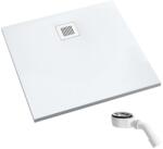 Schedpol Kalait Smooth White négyzet alakú zuhanytálca 90x90 cm fehér 3.3201-M2 (33201M2)