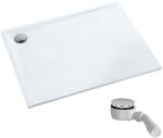 Schedpol Etrusco White Stone téglalap alakú zuhanytálca 110x80 cm fehér 3.473/B/ST (3473BST)