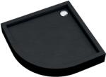 Schedpol Medium Black Stone félkör alakú zuhanytálca 90x90 cm fekete 3.4734/C/ST (34734CST)