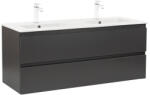 Leziter Modern 120 cm-es függesztett fürdőszobabútor antracit színben - Vario Forte alsó szekrény kerámia mosdóhoz (SPC-Vario113)