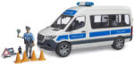 BRUDER duba de politie Mercedes Benz cu politist (BR02683)