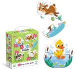 dodo Puzzle 4 In 1 - O Zi La Ferma (2, 3, 4 Piese) - Dodo (do300687) Puzzle