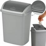 Keter Szemeteskosár Curver Szürke 10 l kicsi konyhai fürdőszoba zárható fedél (174993)