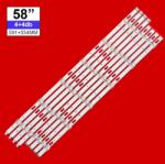  Háttérvilágítás Samsung 58coll 6+6LED 3V 8db/csomag 4A+4B