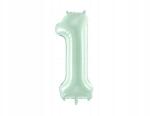 PartyDeco Fólia lufi ''1'', 72cm, zöld