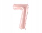 PartyDeco Fólia lufi ''7'', 72cm, világos rózsaszín