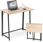 ModernHOME Masă de calculator pliabilă 80x45 cm masă pentru laptop stejar deschis loft ModernHome