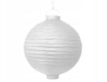 PartyDeco Papír lampion, fehér, 30cm (LAO30-008)