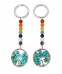  Breloc Magnezit 10 cm Copacul Vietii cu Pietre 7 Chakre Decorativ 1 Buc
