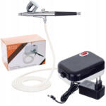 HSENG® Airbrush Machinery Airbrush szett kompresszorral és airbrush pisztollyal (HS-C108K)