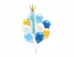 PartyDeco Évi lufi szett, kék (1 db 9 db)