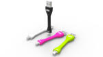 Btech BTU-5030 USB kábel, pink