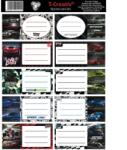 T-Creativ Füzetcímke 25 ív/csomag T-Creativ Sportcars (N13050TSC)
