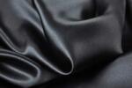  Anyag Fekete Szatén 160 cm. Fedő atlasz anyag! Méterre Black (5909874554127)