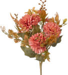 Valex Decor Krizantém selyemvirág csokor, 7 ágú, 34cm magas - Mályva (LD004-05)