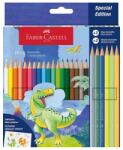 Faber-Castell Creioane colorate 18+6 culori Faber Castell, Dinozauri, FC111222 (FC111222)