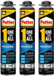 Pattex ПЯНА ЛЕПИЛНА pattex one for all pu ПИСТОЛЕТНА 3х750мл ПРОМО ПАКЕТ (3061537)