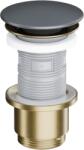 Excellent Ventil click-clack lavoar bideu Excellent, corp auriu periat, capac ceramic grafit mat (ARIN.1485.K.01.GRMGB)